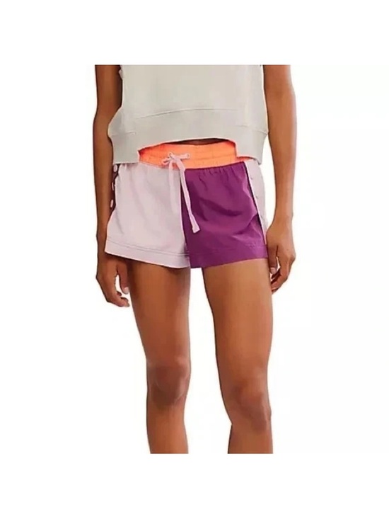 FP Movement by Free People Pants - FP Movement Invigorate Colorblock Shorts Neon Coral, Blush & Plum. Size M. NWT
